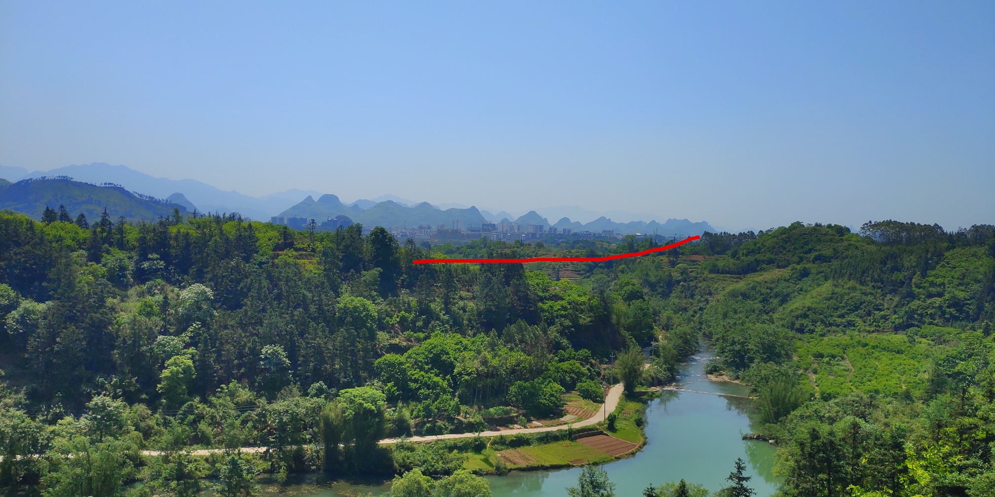 灌平高速线 恭城进门楼  三八渡槽出来点的铁路便道旁的山坡开始挖了558 / 作者:单身只为等你 / 帖子ID:275187