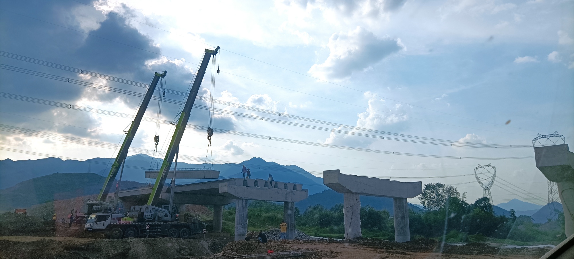 ——栗观（栗木镇到观音乡）二级路上宅大桥开始吊装预制桥梁了83 / 作者:力行者 / 帖子ID:287179